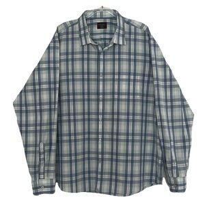 UNTUCKit Turley Blue Plaid Mens Sz XXL Wrinkle Free Preppy Long Sleeve Shirt